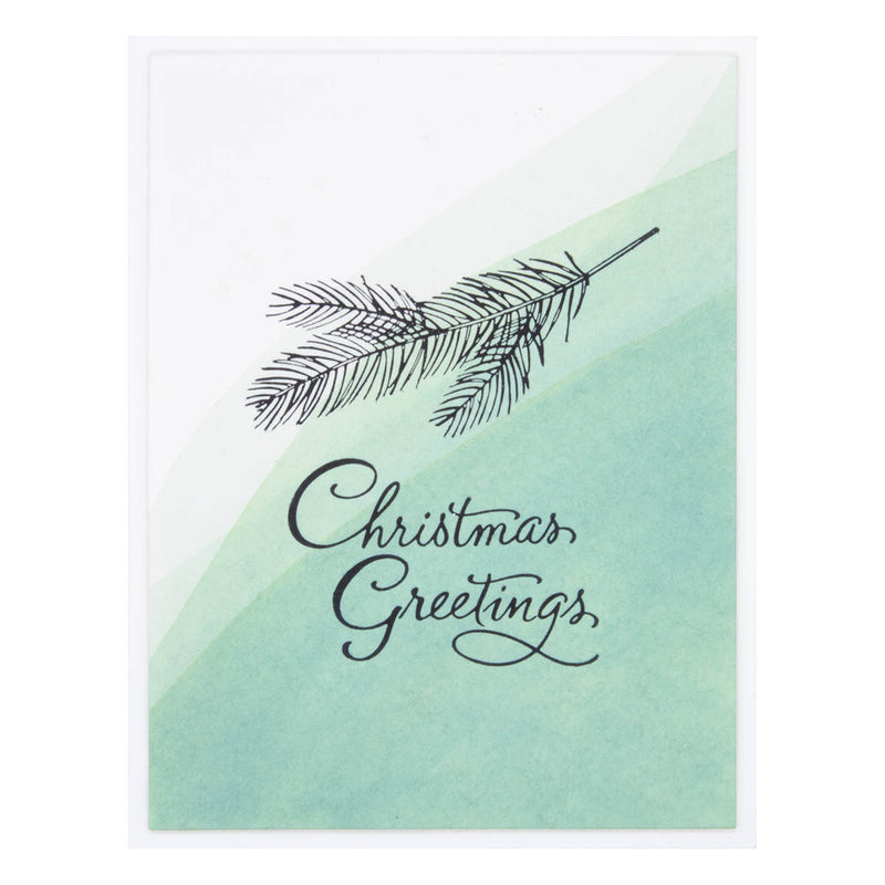 Spellbinders BetterPress Press Plate - Evergreen Branches, BP-067