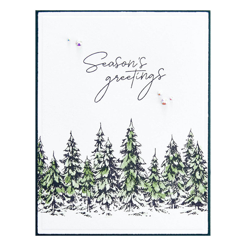 Spellbinders BetterPress Press Plate & Die Set - Season's Greetings Evergreens, BP-073