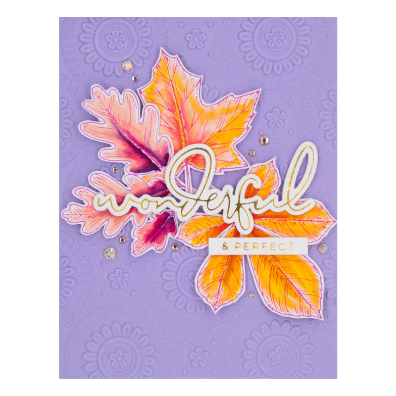 Spellbinders BetterPress Press Plate & Die Set - Autumn Leaves, BP-082