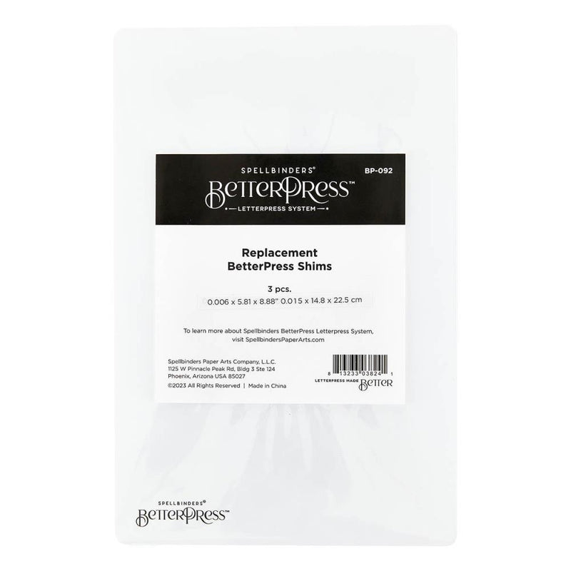 Spellbinders - BetterPress - Replacement Shims, BP-092