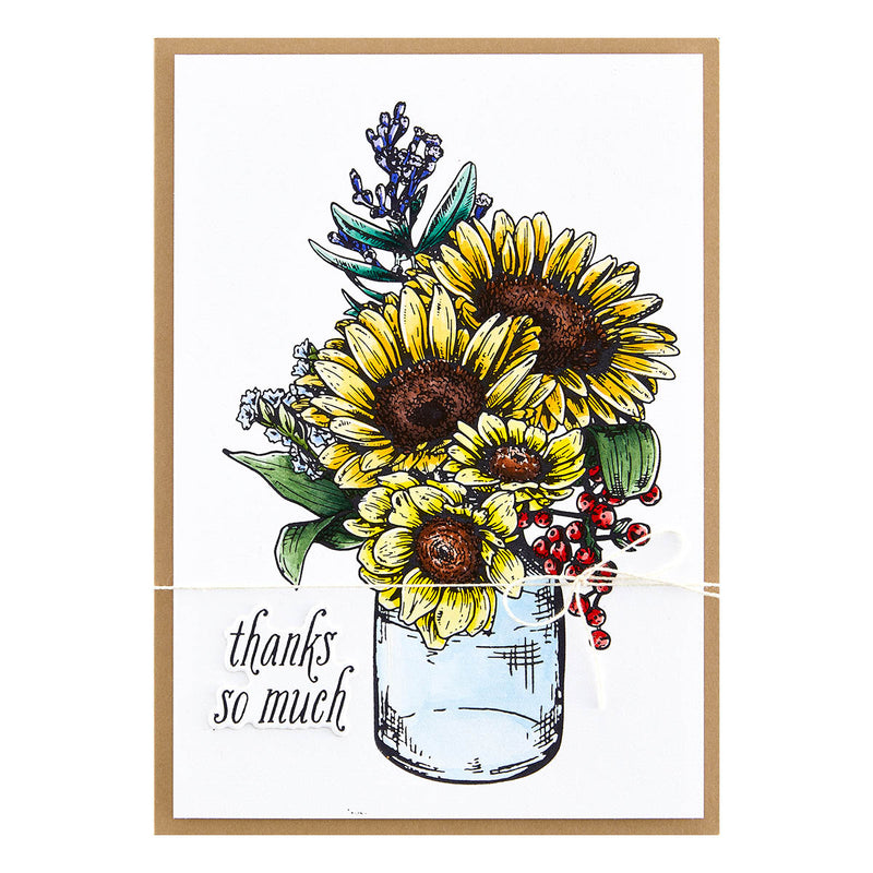 Spellbinders BetterPress Press Plate & Die Set - Sunflower Bouquet, BP-095