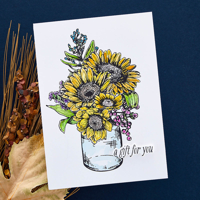 Spellbinders BetterPress Press Plate & Die Set - Sunflower Bouquet, BP-095