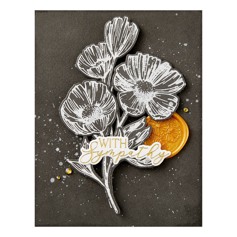 Spellbinders BetterPress Press Plate & Die Set - Flower Stems, BP-108