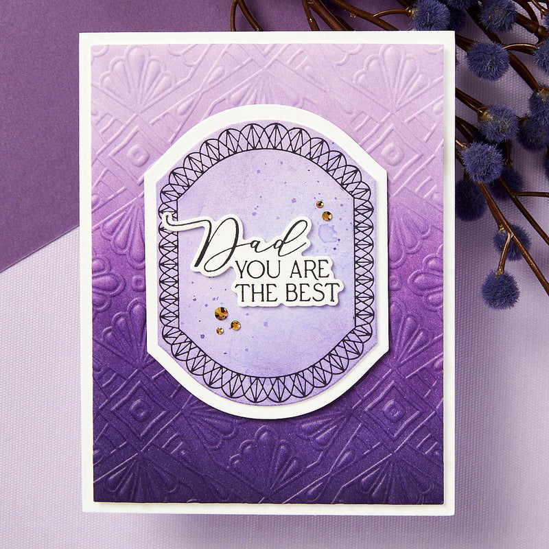 Spellbinders BetterPress Press Plate - Mother's & Father's Day Sentiments, BP-111