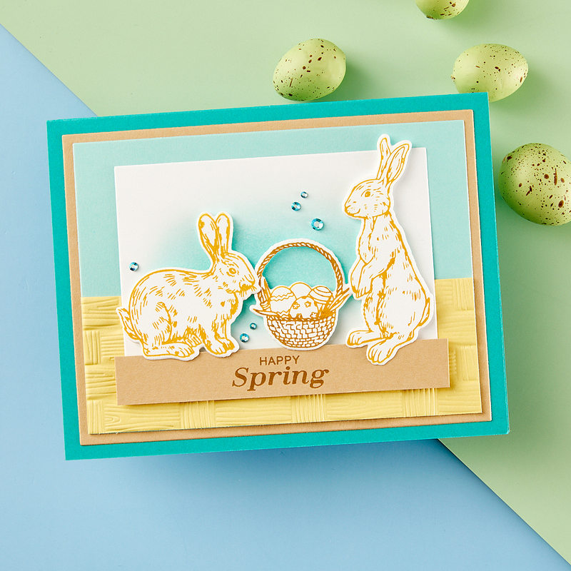 Spellbinders BetterPress Press Plate & Die Set - Spring Bunnies, BP-156