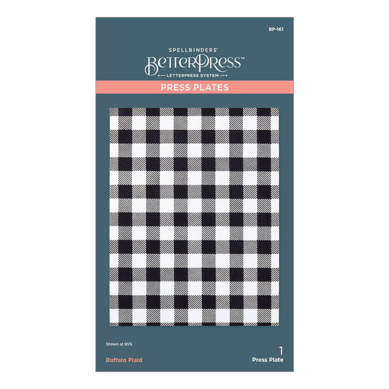 Spellbinders BetterPress Press Plate - Buffalo Plaid, BP-161