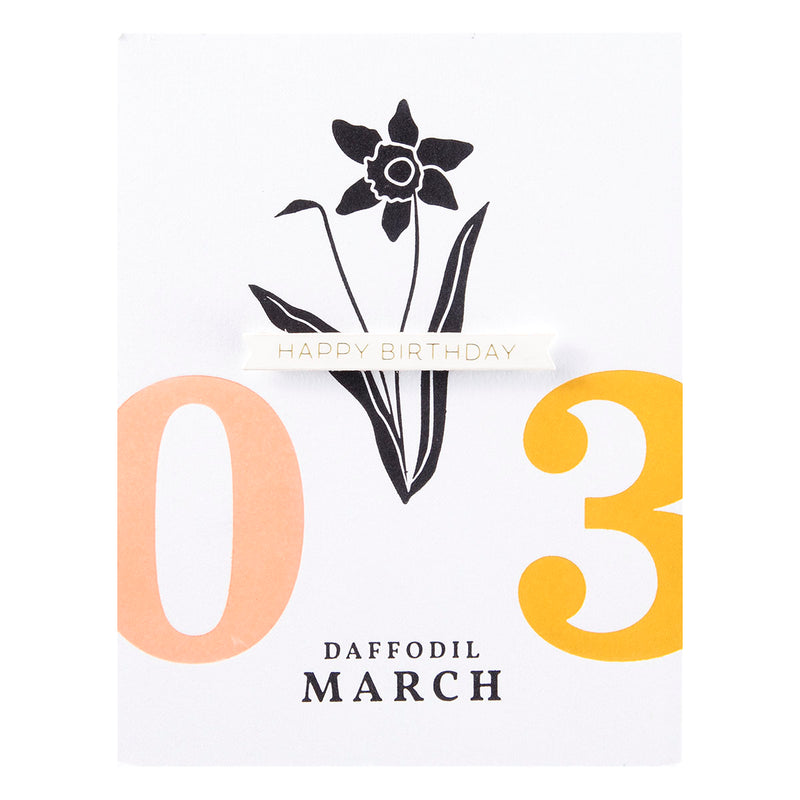 Spellbinders BetterPress Press Plates - March Daffodil, BP-247