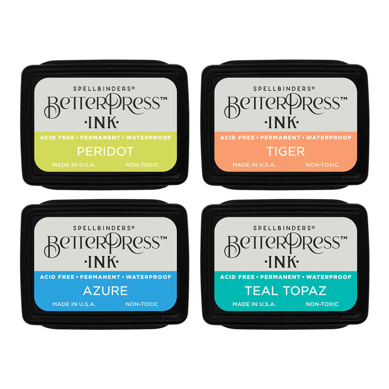 Spellbinders - BetterPress Ink Mini Set - Tropical BPI-022