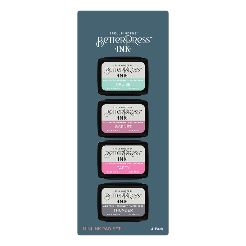 Spellbinders - BetterPress Ink Mini Set - Jet Set, BPI-023