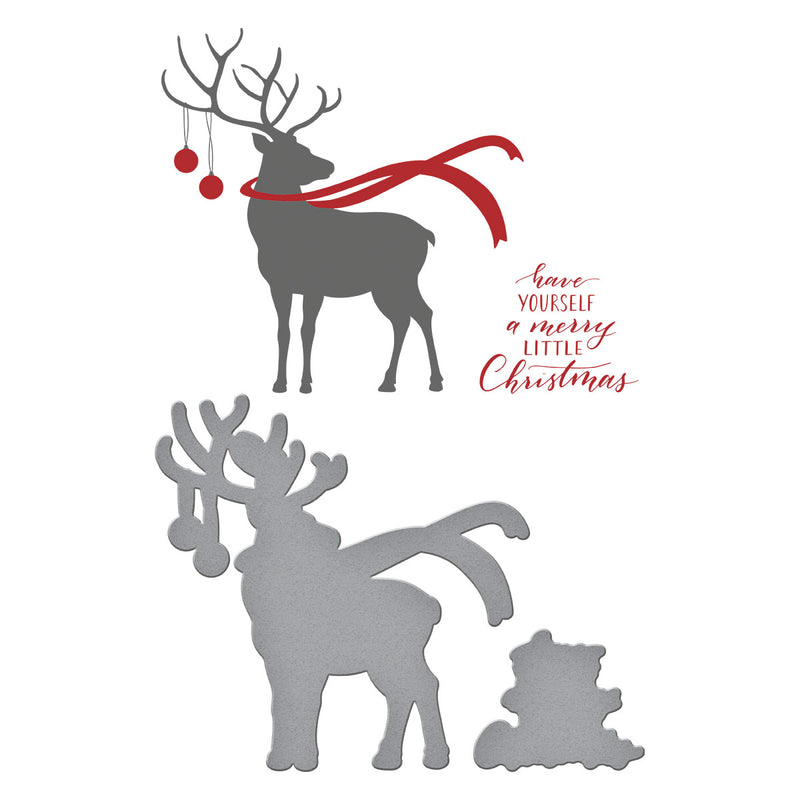 Spellbinders BetterPress Registration Press Plate & Die Set - Dashing Reindeer, BPR-013