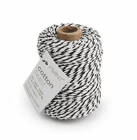 Vivant - Cotton Twine - Black & White, 1047.5002.85