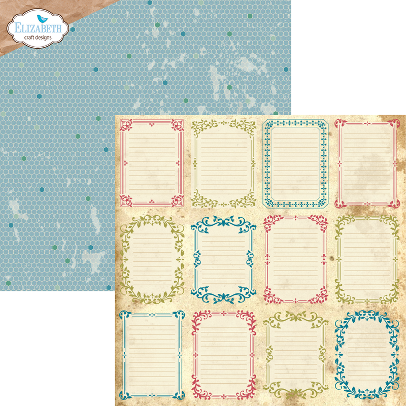 Elizabeth Craft Designs 12x12 Paper Pack- Harmonious Hodgepodge, C024