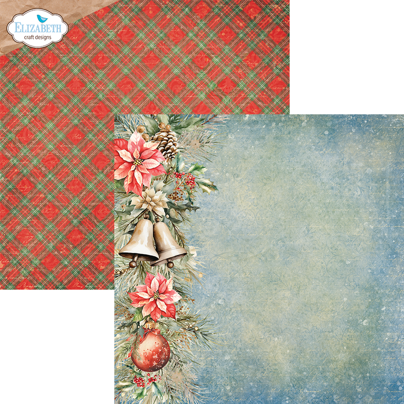 Elizabeth Craft Designs 12x12 Paper Pack- Joyous Christmas, C025