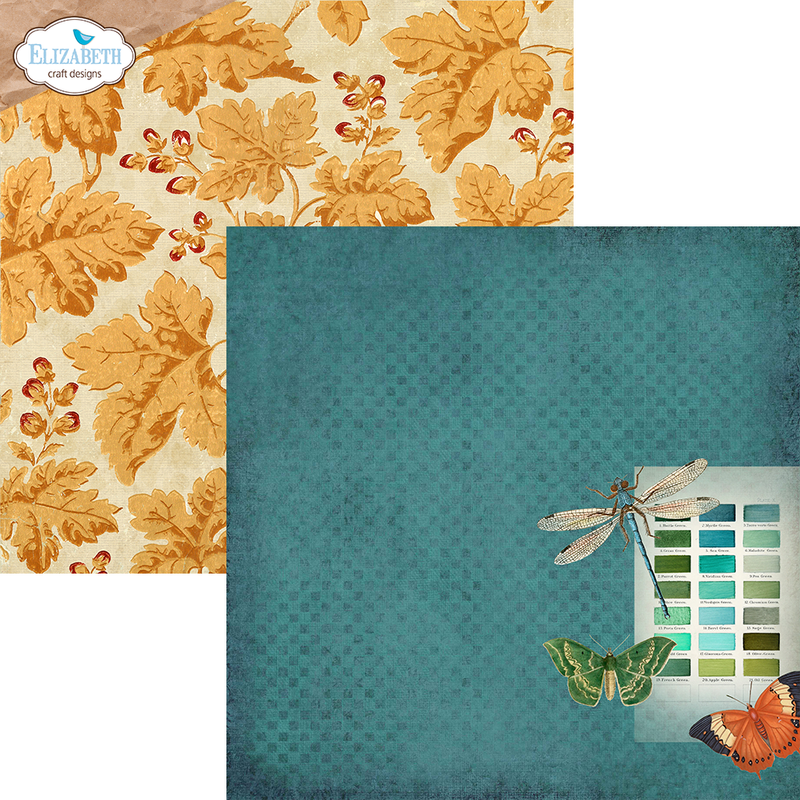 Elizabeth Craft Designs 12x12 Paper Pack - Beautiful Bounty, C028 by: Annette Green