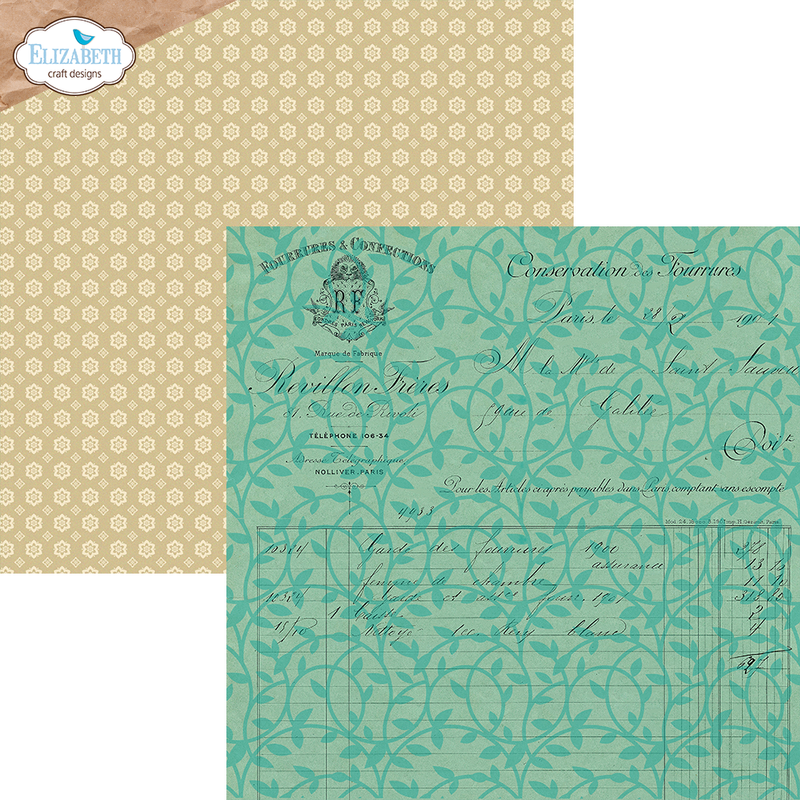 Elizabeth Craft Designs 12x12 Paper Pack - Beautiful Bounty, C028 by: Annette Green