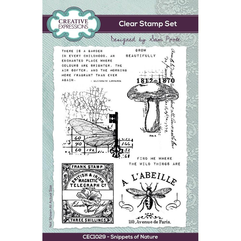 Creative Expressions Stamp Set - Snippets of Nature, CEC1029 by: Sam Poole