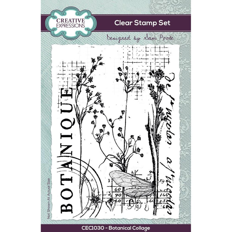 Creative Expressions Stamp Set - Botanical Collage, CEC1030 by: Sam Poole