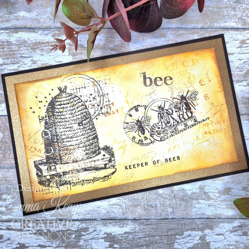 Creative Expressions 4x6 Clear Stamp Set - Bee, CEC1080 by Sam Poole