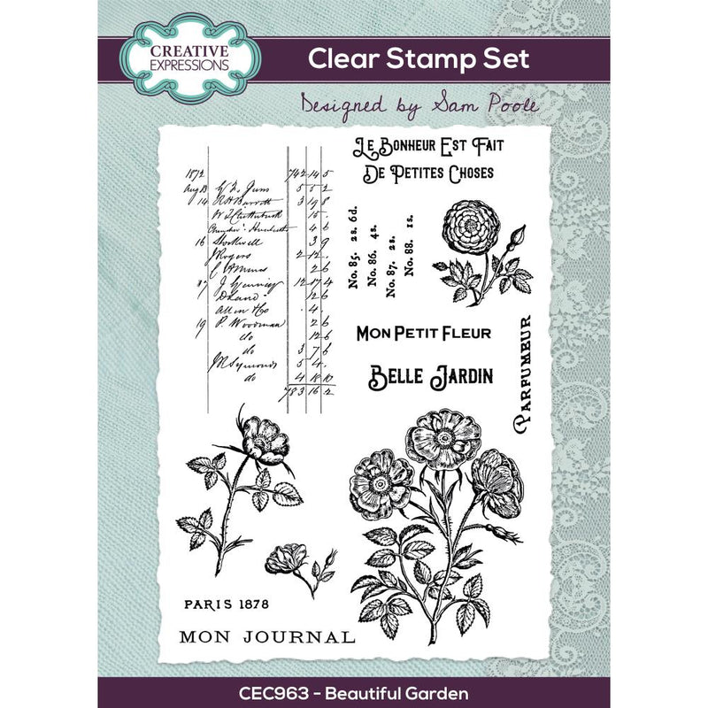 Creative Expressions Stamp Set - Beautiful Garden, CEC963 by: Sam Poole