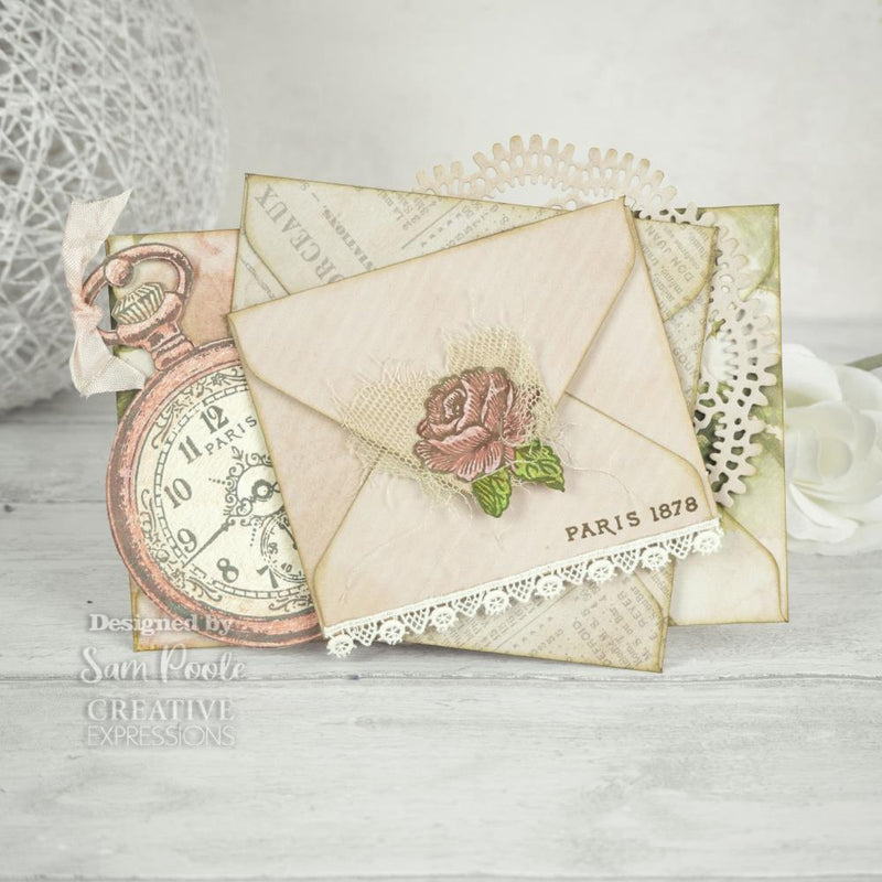 Creative Expressions Paper Pad 8X8 - Shabby Blooms, CEPP0007 by Sam Poole