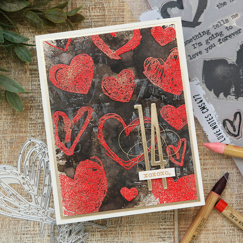 Stampers Anonymous Stamp Set - Love Notes, CMS477 by: Tim Holtz