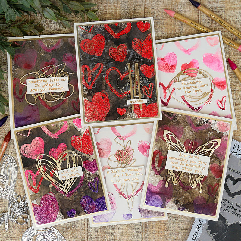 Stampers Anonymous Stamp Set - Love Notes, CMS477 by: Tim Holtz