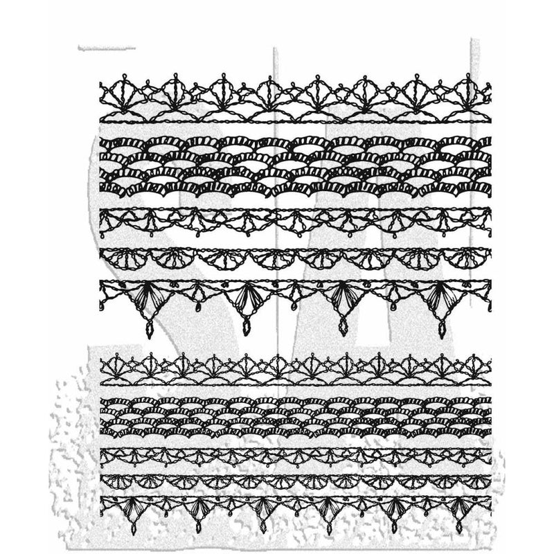 Stampers Anonymous Stamp Set - Crochet Trims, CMS480 by: Tim Holtz