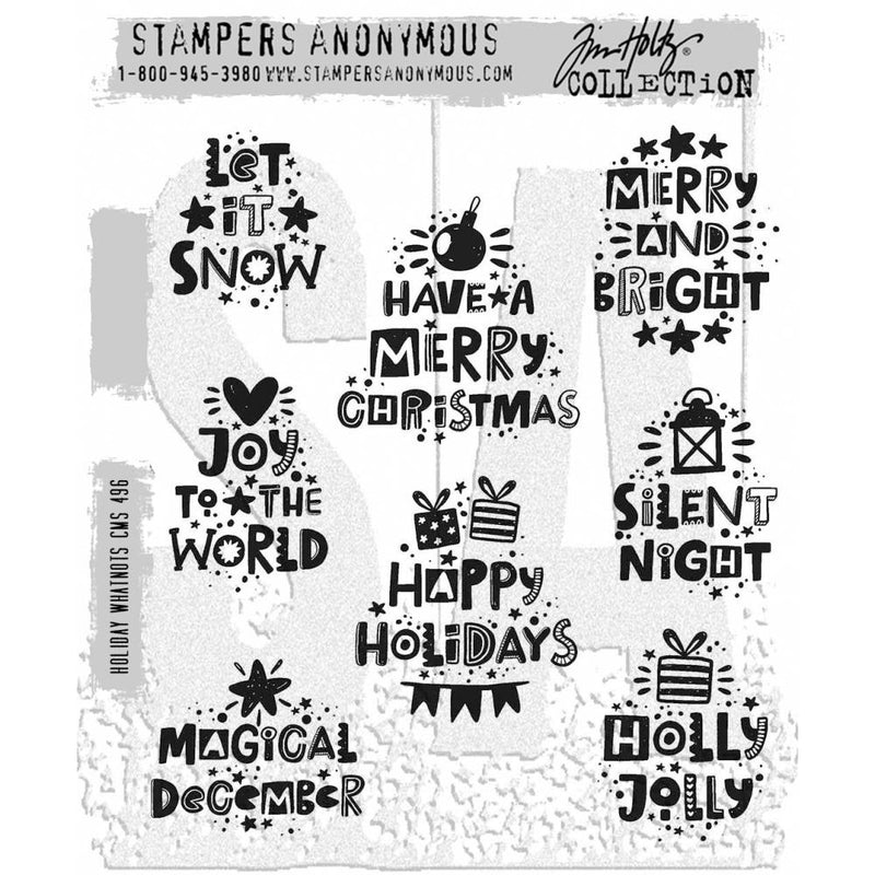 Coming Soon - Stampers Anonymous - IWIA Stamps & Stencils Christmas 2024 Edition, IWIACS24, by Tim Holtz