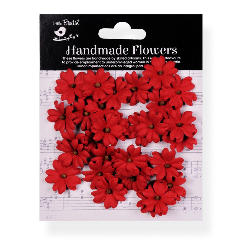 Little Birdie CarinPaper Flowers - Cardinal Red, CR94225