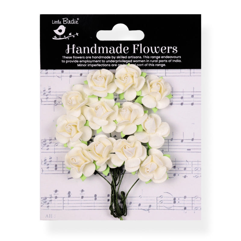 Little Birdie Catalina Paper Flowers - Ivory Pearl, CR94246