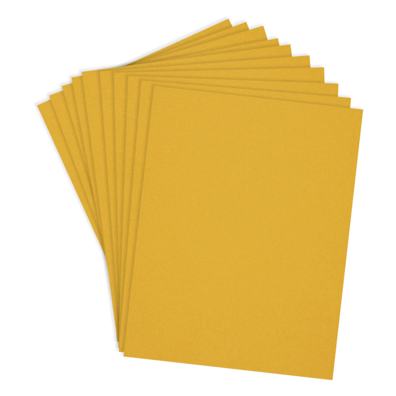 Spellbinders ColorWheel Cardstock 8.5x11 - Saffron 10 Sheets, CS-8-116