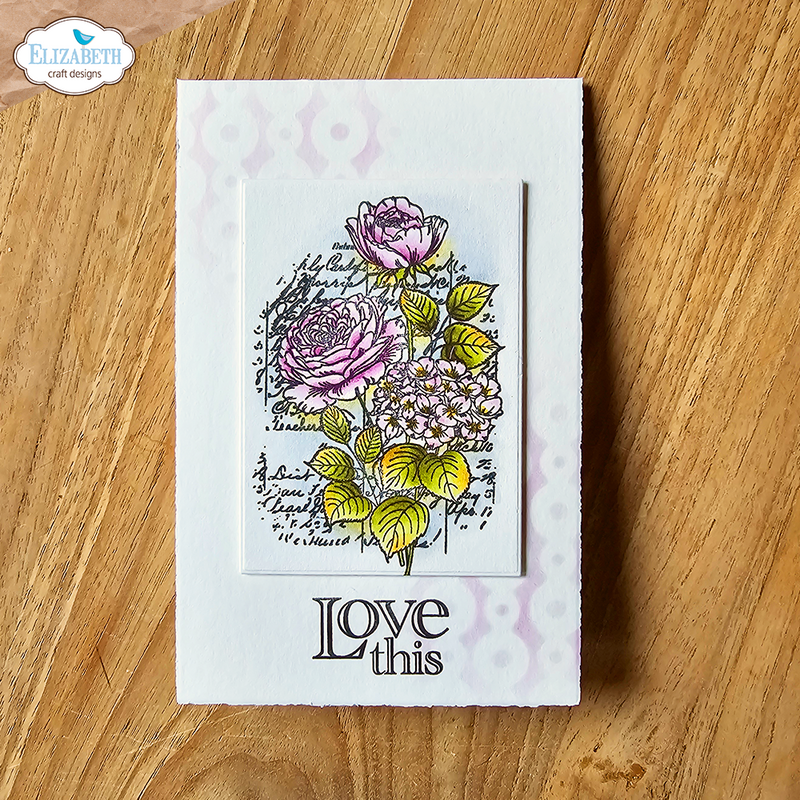 Elizabeth Craft Designs Clear Stamp Set - Love & Roses, CS351