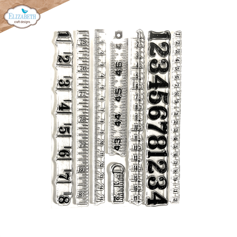 Elizabeth Craft Designs Clear Stamp Set - Measurements, CS357