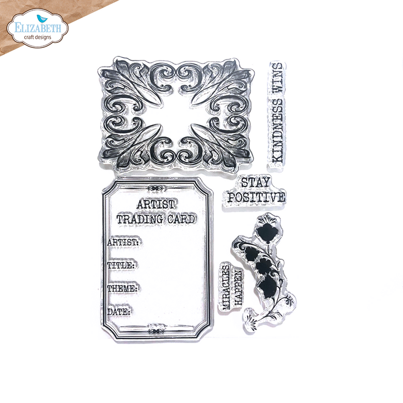 Elizabeth Craft Designs Clear Stamp Set - Classic ATC Stamps, CS362