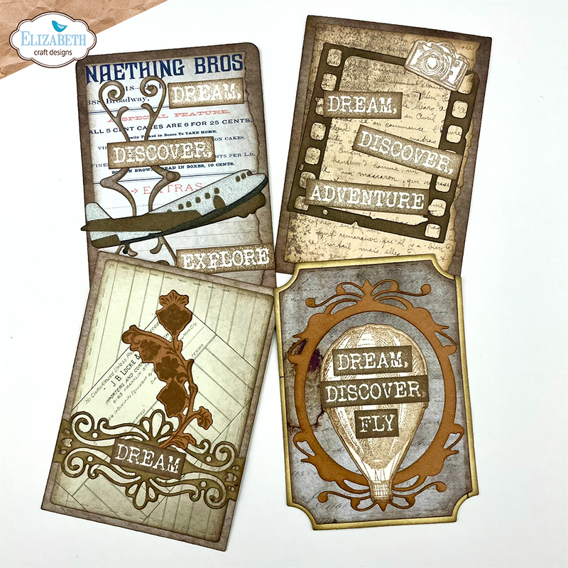 Elizabeth Craft Designs Clear Stamp Set - Travel Phrases, CS365