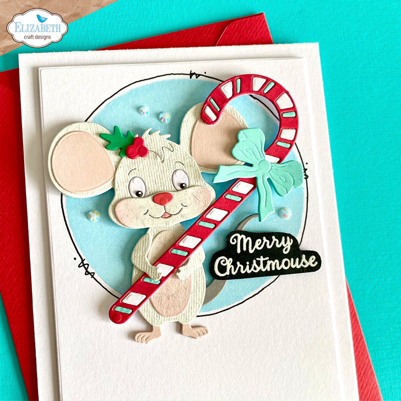 Elizabeth Craft Designs Clear Stamp Set - Mice Sentiments, CS387