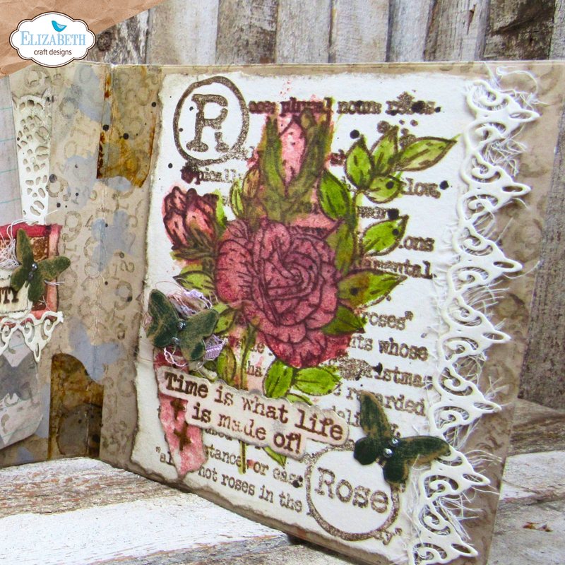 Elizabeth Craft Designs Clear Stamp Set - Rose, CS392