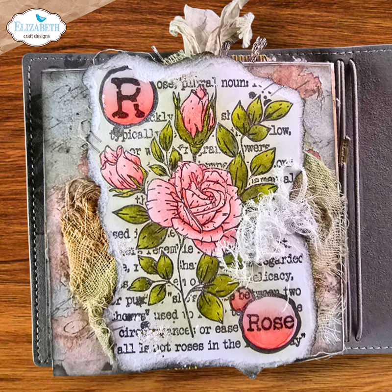 Elizabeth Craft Designs Clear Stamp Set - Rose, CS392