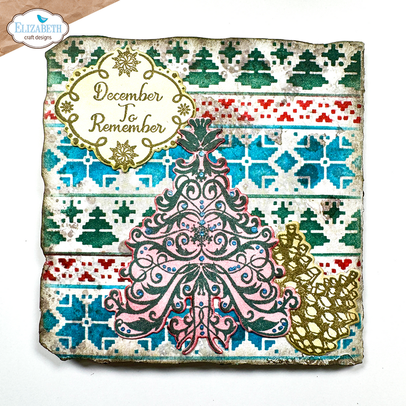 Elizabeth Craft Designs Stamp & Die Set -  December Romance, CSD368