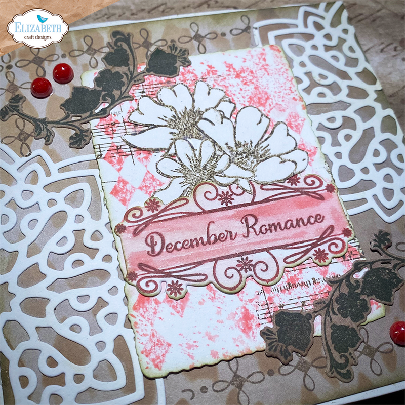 Elizabeth Craft Designs Stamp & Die Set -  December Romance, CSD368