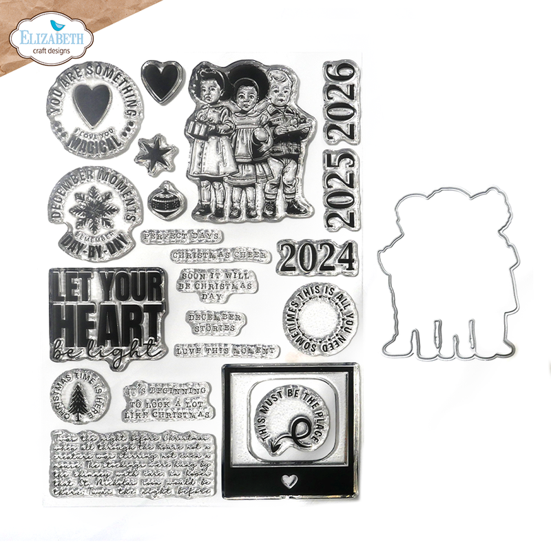 Elizabeth Craft Designs Stamp & Die Set - Magical Moments, CSD381