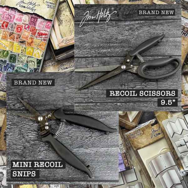 Tonic Tim Holtz Recoil Scissors/Snip Bundle, 5385/5386