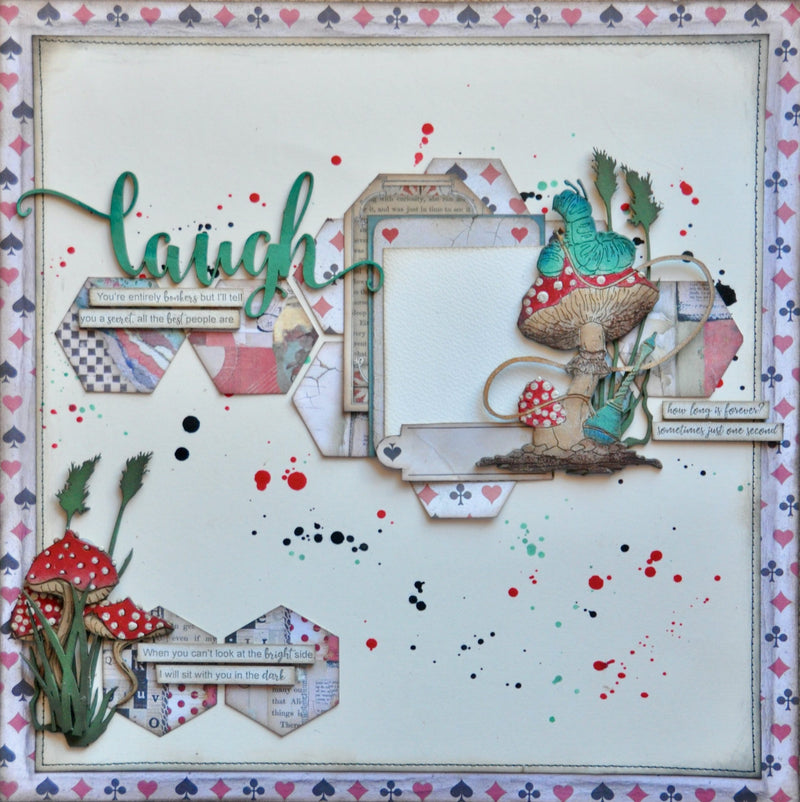 Dusty Attic Chipboard 4x5 - Alice Elements