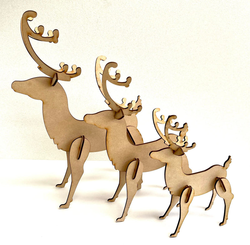 Dusty Attic - MDF Reindeer Trio, DA3666