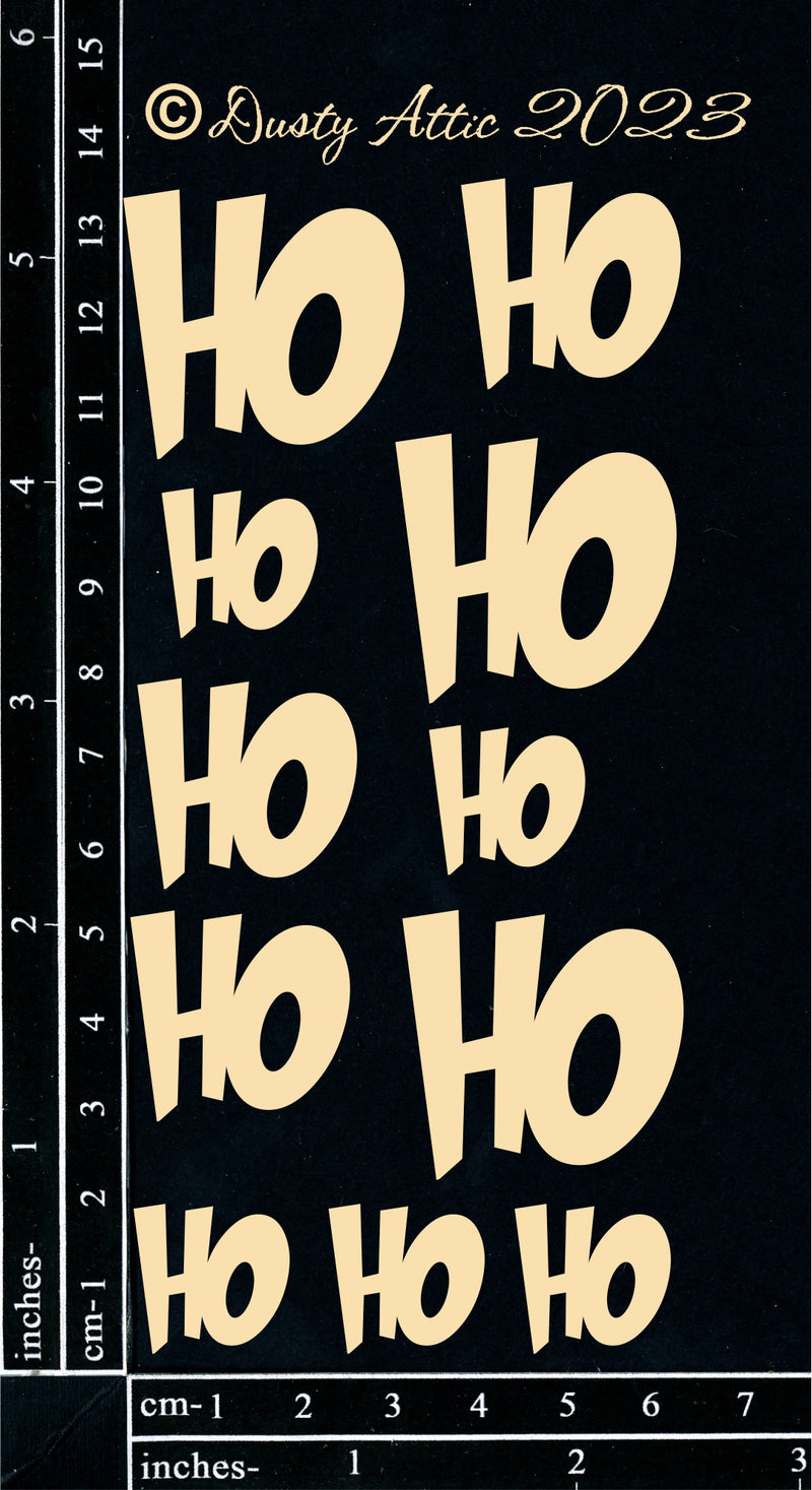 Dusty Attic Chipboard 3x6 - Grinch Ho Ho Ho, DA3679