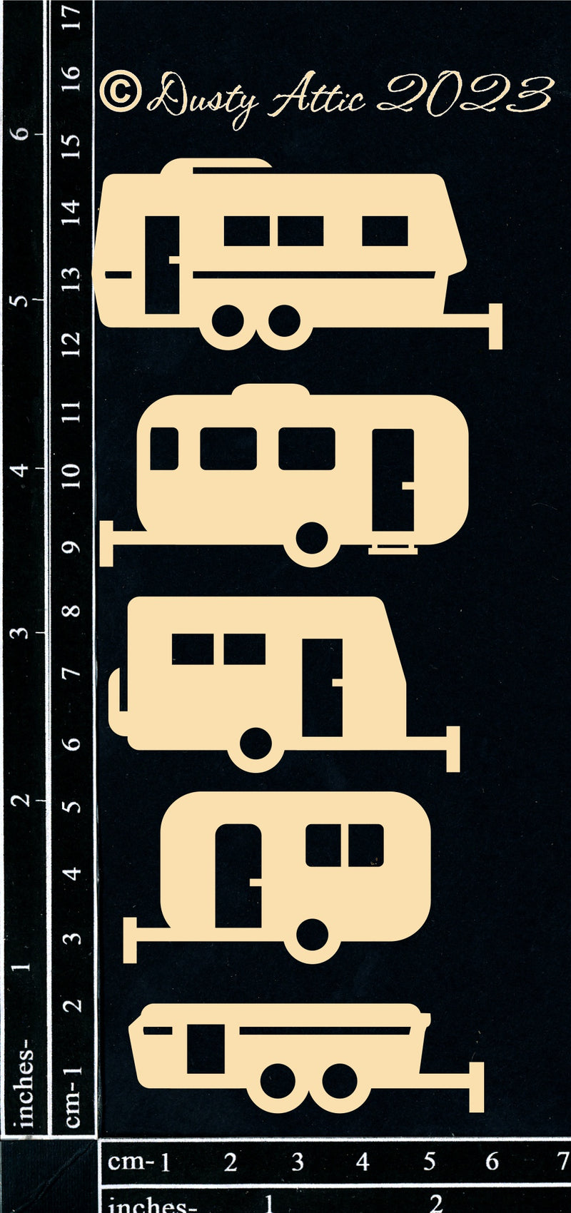 Dusty Attic Chipboard 3x6 - Caravans, DA3713