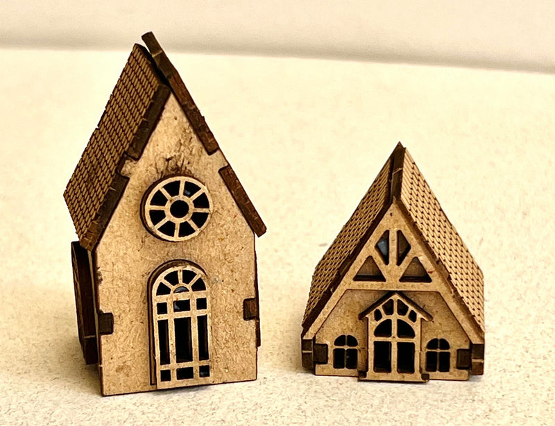 Dusty Attic Chipboard 3x8 - Tiny 3D House Set, DA3720