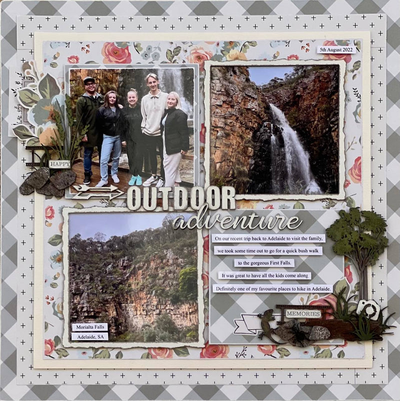 Dusty Attic Custom Mixed Chipboard 12x6 - Outdoor Adventure, DACC14