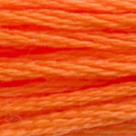 DMC 6-Strand Embroidery Cotton Floss 8.7yd - Neon Orange (Light Pumpkin), DMC970