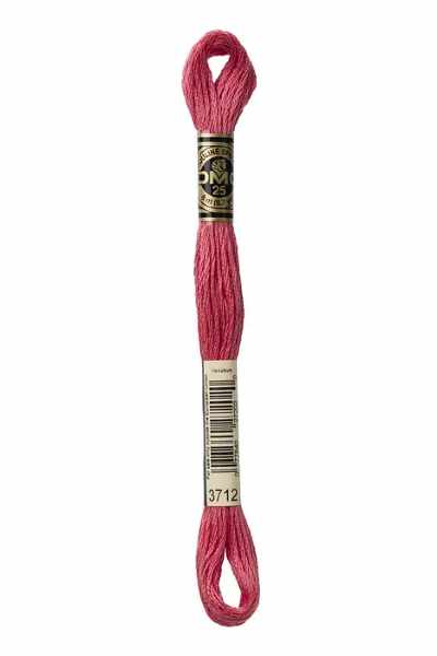 DMC 6-Strand Embroidery Cotton Floss 8.7yd - Blush (Medium Salmon), DMC3712